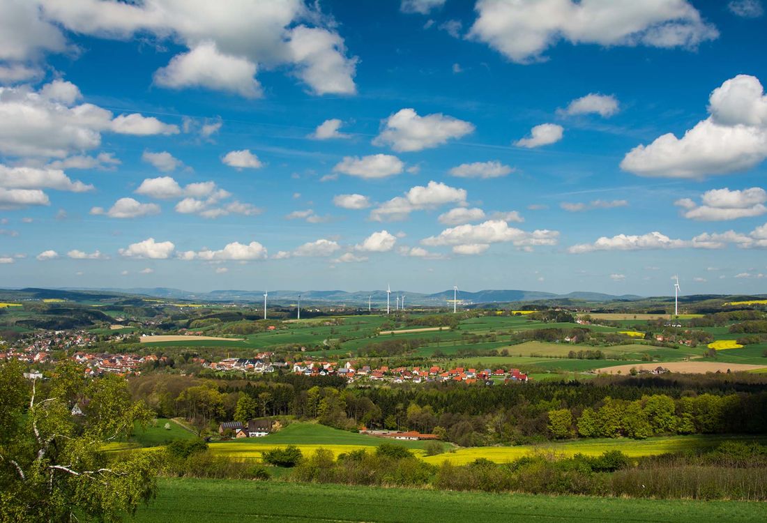 Ausblick Hohe Asch Hansaweg