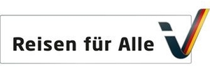 Logo "Reisen für Alle" Logo "Reisen für Alle"