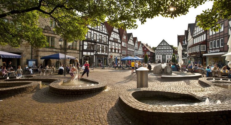 Brunnen Auf Dem Marktplatz Rinteln