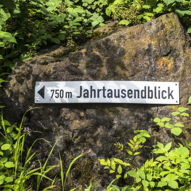 Wanderweg zum Jahrtausendblick - Beschilderung, Rinteln