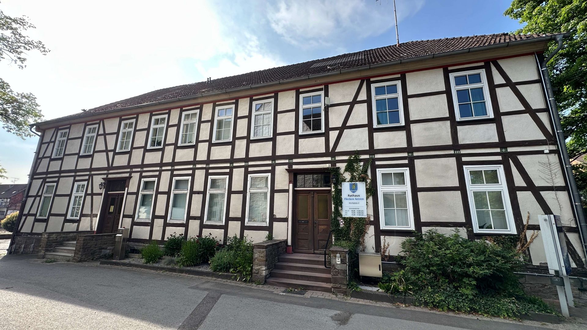 Rathaus, alter Fachwerkbau, Aerzen