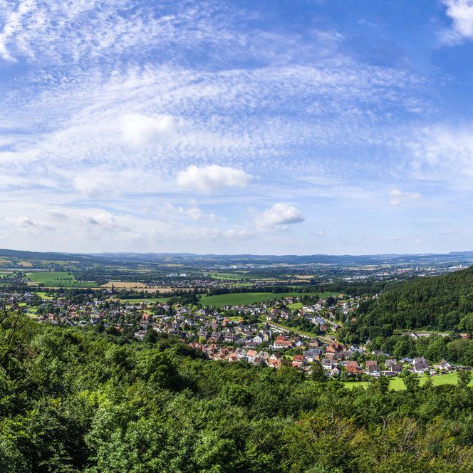 Blick vom Jahrtausendblick auf Steinbergen, Rinteln