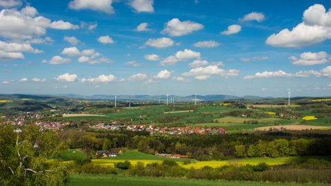 Ausblick über Aerzen vom Hansaweg