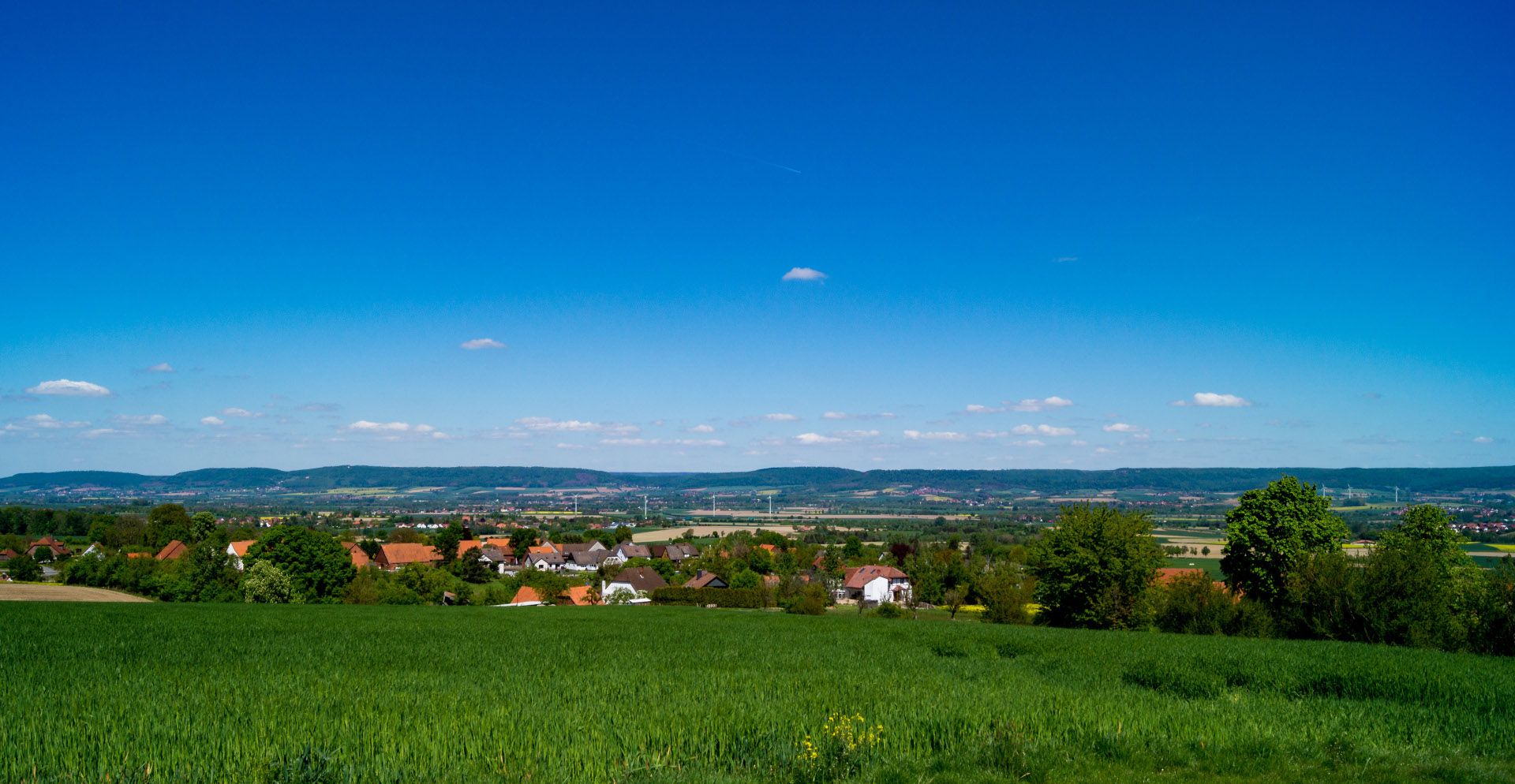 Etappe1 - Blick in Wesertal, Rinteln