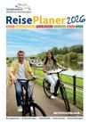 ReisePlaner 2026 - Titelbild, Pärchen mit E-Bikes entlang des Weserufers