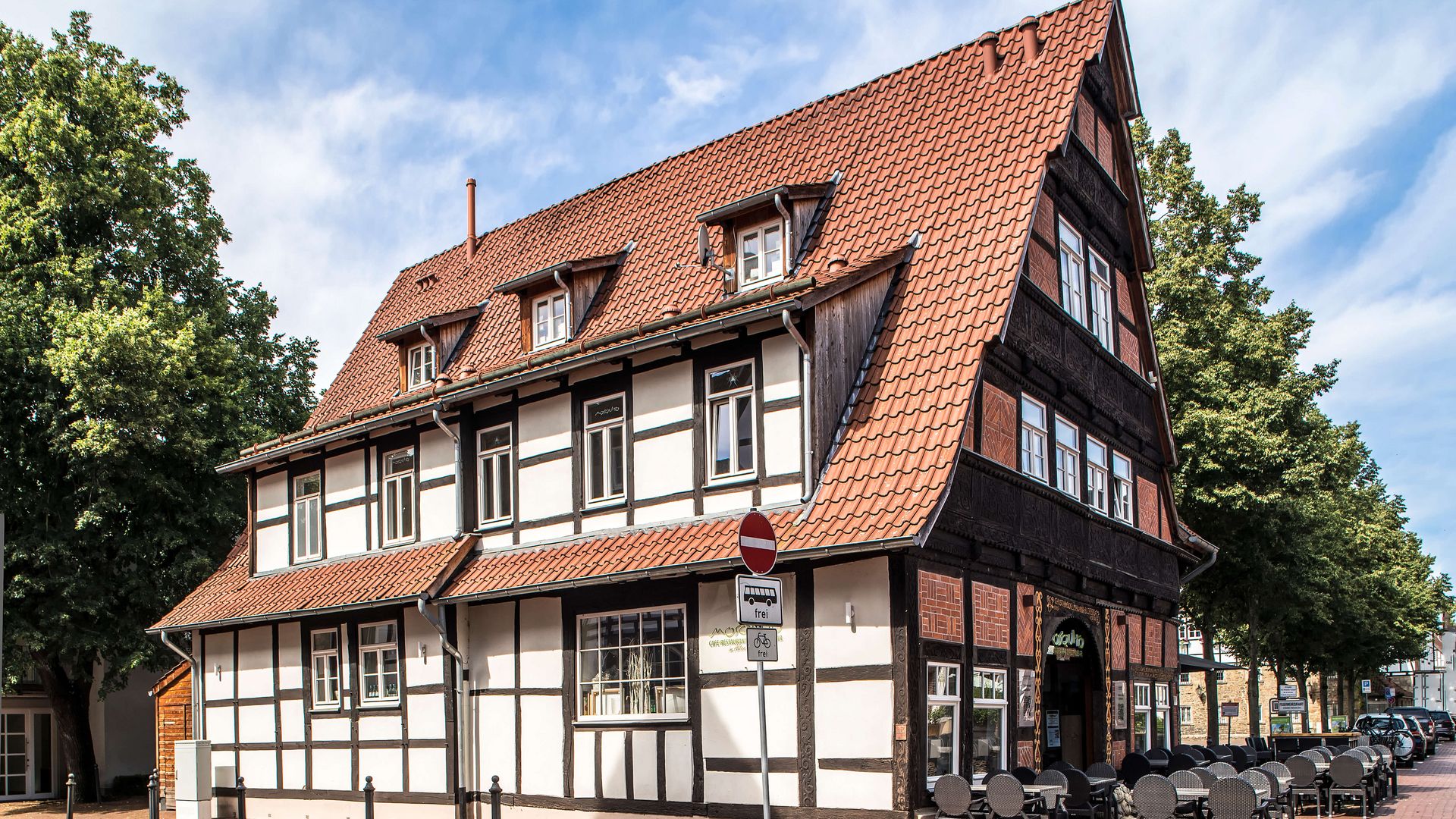 Altes Bürgerhaus mit Fachwerk - heutiges Mosquito, Rinteln
