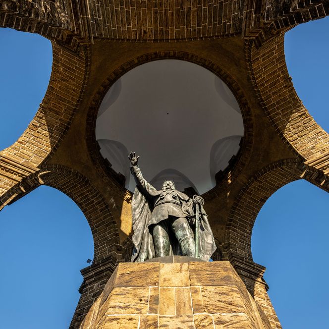 Blick auf das Kaiser-Wilhelm Denkmal in Porta westfalica