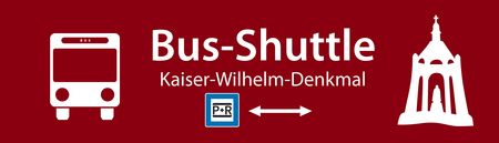 Banner für Bus-Shuttle 