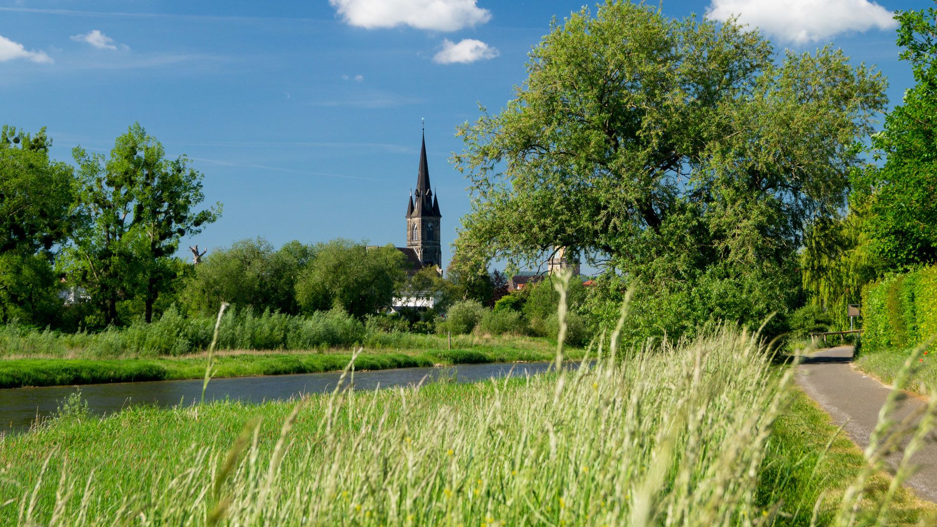 Etappe1 - Blick nach Rinteln