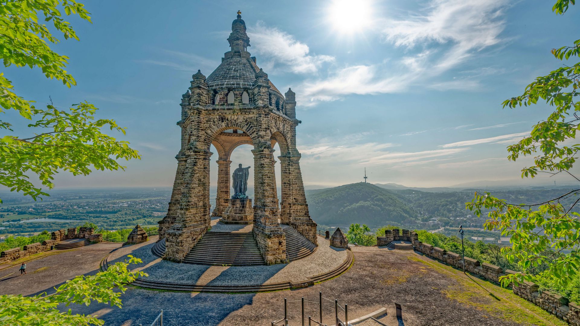 Rückansicht des Kaiser-Wilhelm-Denkmals, Porta Westfalica