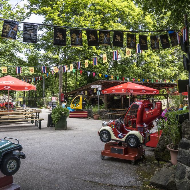 Kleinere Attraktionen für Kinder im Wanderpark Jahrtausendblick, Rinteln