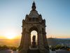 Kaiser-Wilhelm-Denkmal im Sonnenaufgang, Porta Westfalica