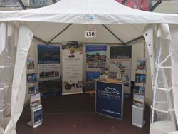 38. „Tag der Niedersachsen“ in Osnabrück Stand mit Rollups und Werbematerial