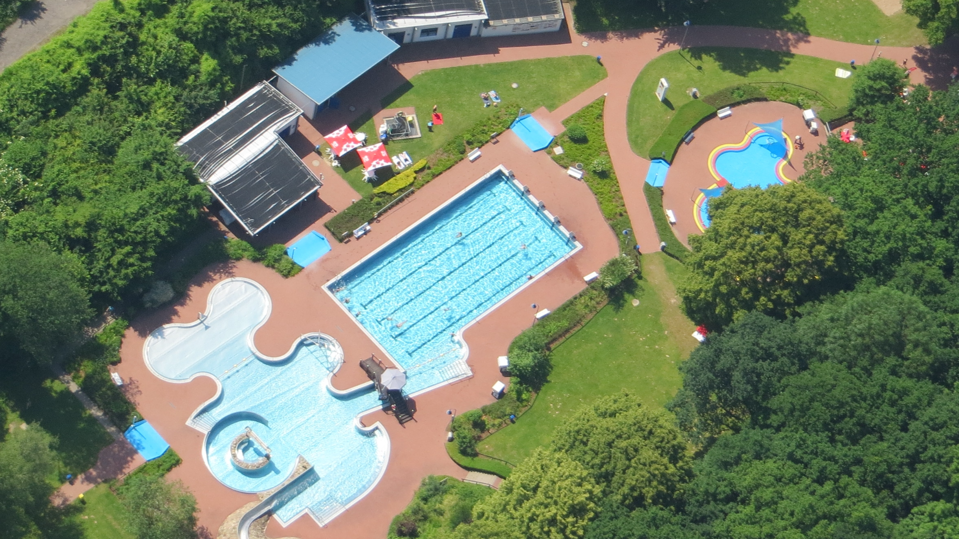 Luftaufnahme Baxmannbad in Hessisch Oldendorf